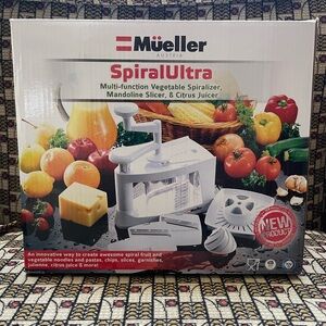 Mueller Spiral Ultra Multi-Blade Spiralizer 8 into 1 Slicer Citrus Juicer